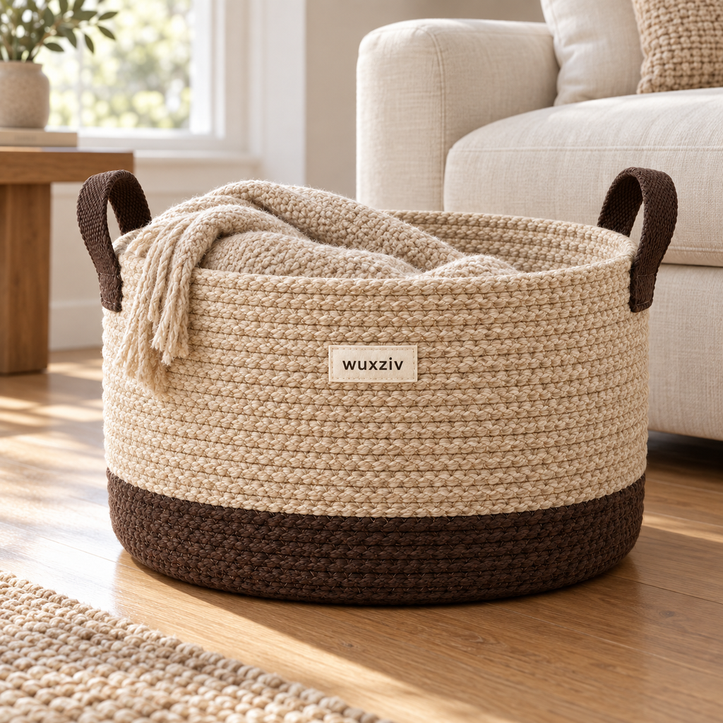 wuxziv Nest Round Storage Basket